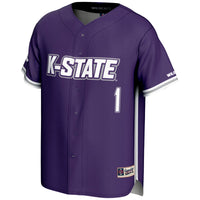 #1 Kansas State Wildcats GameDay Greats Lightweight Baseball Jersey - Purple