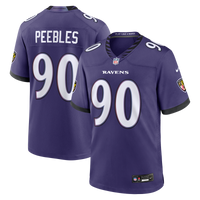 Baltimore Ravens Aeneas Peebles Nike Purple Team Game Jersey