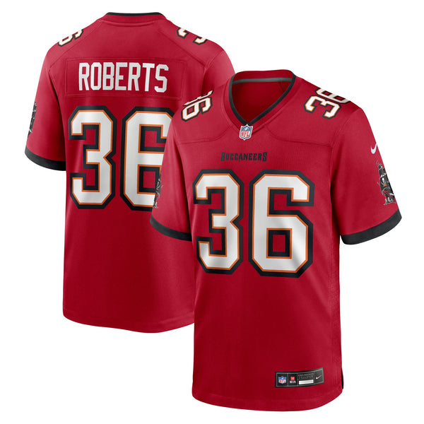 Tampa Bay Buccaneers JJ Roberts Nike Red Team Game Jersey