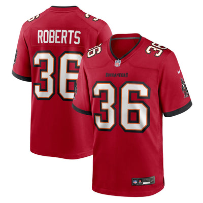 Tampa Bay Buccaneers JJ Roberts Nike Red Team Game Jersey