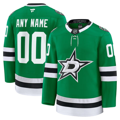 Dallas Stars Fanatics Kelly Green Home Premium Custom Jersey