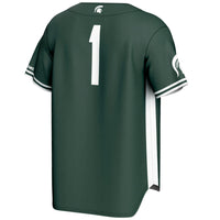 #1 Michigan State Spartans GameDay Greats Lightweight Baseball Jersey - Green