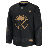 Buffalo Sabres Fanatics Black 2024 Military Appreciation Practice Jersey