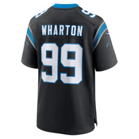 Carolina Panthers Tershawn Wharton Nike Black Team Game Jersey