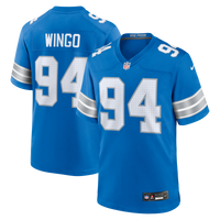 Detroit Lions Mekhi Wingo Nike Blue Team Game Jersey