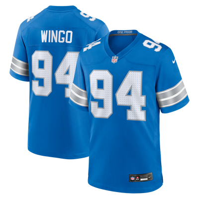 Detroit Lions Mekhi Wingo Nike Blue Team Game Jersey
