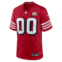 San Francisco 49ers Nike Scarlet 80th Anniversary Alternate Custom Game Jersey