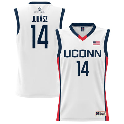 Dorka Juhasz UConn Huskies GameDay Greats Lightweight Basketball Alumni Jersey - White