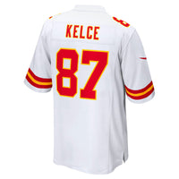 Kansas City Chiefs Travis Kelce Nike White Player Game Jersey