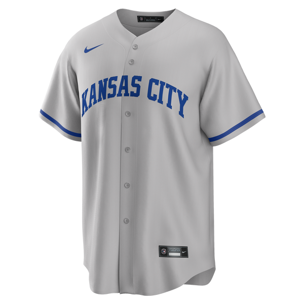 Kansas City Royals Bobby Witt Jr. Nike Gray Road Replica Jersey