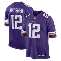 Minnesota Vikings Max Brosmer Nike Purple Team Game Jersey
