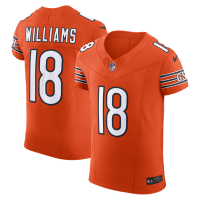 Chicago Bears Caleb Williams Nike Orange Alternate Vapor F.U.S.E. Elite Jersey