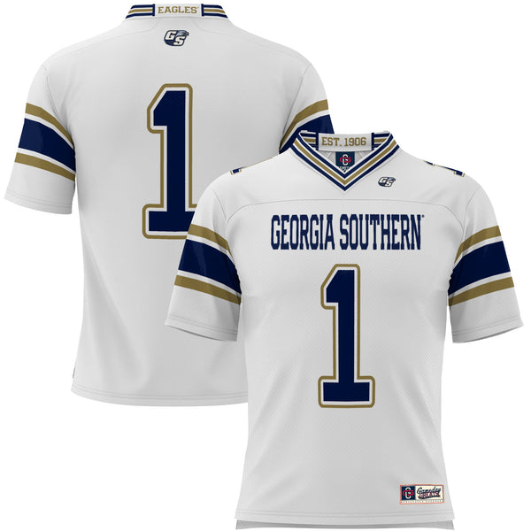 #1 Georgia Southern Eagles GameDay Greats Endzone Football Jersey - White