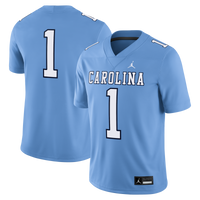 #1 North Carolina Tar Heels Jordan Brand Alternate Game Football Jersey - Carolina Blue