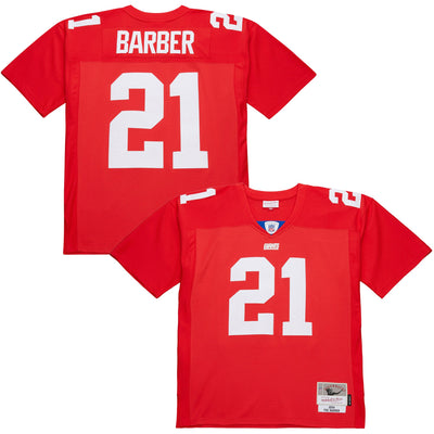 New York Giants Tiki Barber Mitchell & Ness Red 2004 Legacy Replica Jersey