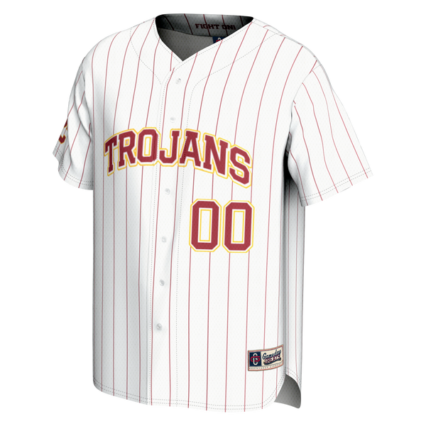 USC Trojans GameDay Greats NIL Pick-A-Player Baseball Lightweight Jersey - White
