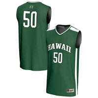 #50 Hawaii Rainbow Warriors GameDay Greats Lightweight Collegiate Basketball Fashion Jersey - Green