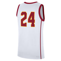 #24 USC Trojans Nike Home Replica Jersey - White