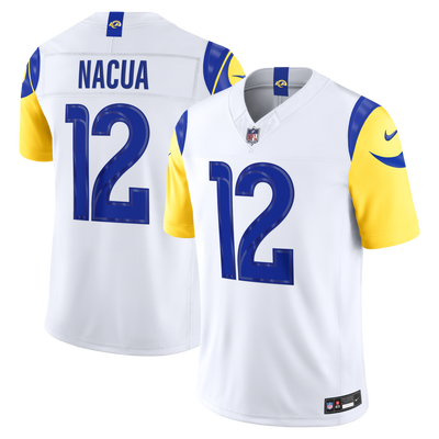 Los Angeles Rams Puka Nacua Nike White Vapor F.U.S.E. Stitched Limited Jersey