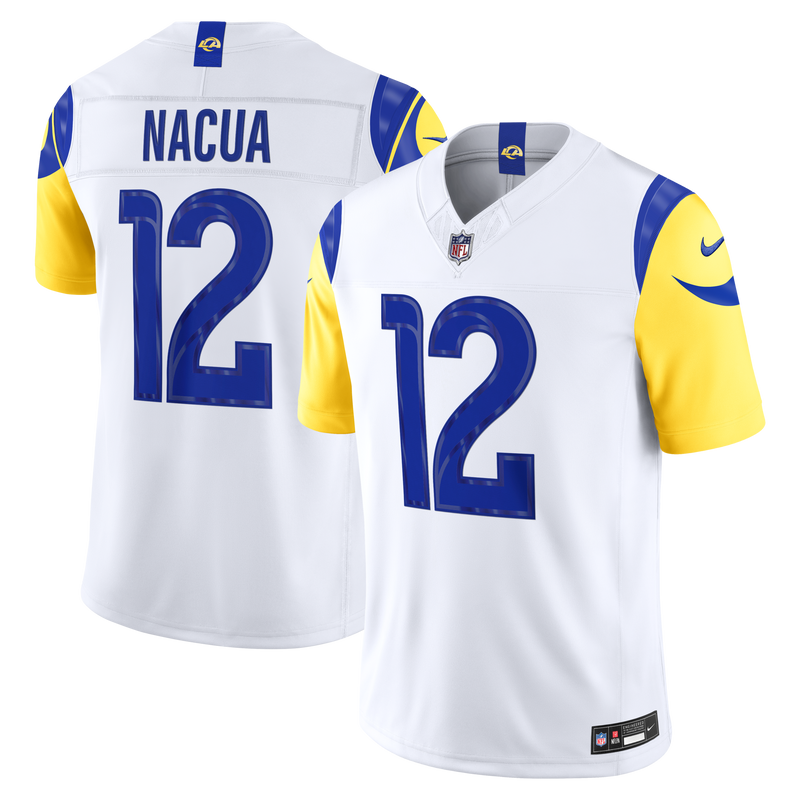 Los Angeles Rams Puka Nacua Nike White Vapor F.U.S.E. Stitched Limited Jersey