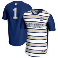 #1 Georgetown Hoyas GameDay Greats Lightweight Soccer Fashion Jersey - Navy