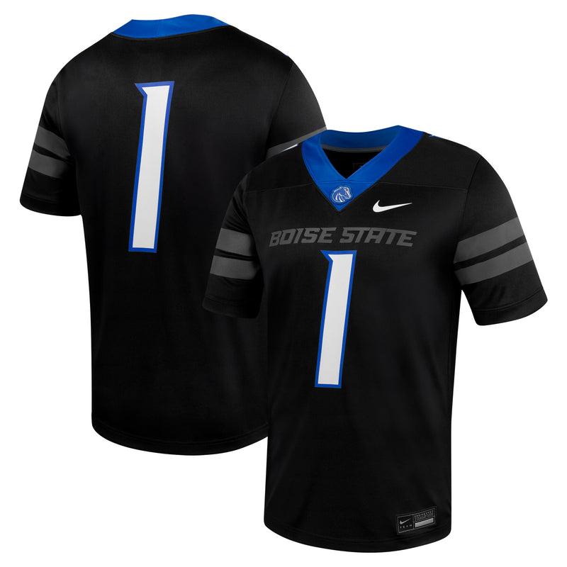 #1 Boise State Broncos Nike Untouchable Football Jersey - Black