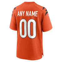 Cincinnati Bengals Nike Orange Alternate Game Custom Jersey