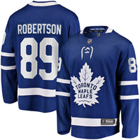 Toronto Maple Leafs Nicholas Robertson Fanatics Blue Home Premier Breakaway Player Jersey