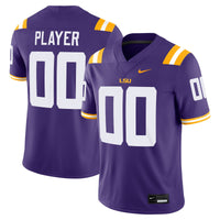 LSU Tigers Nike NIL Pick-A-Player Game Jersey - Purple