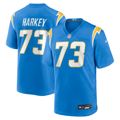 Los Angeles Chargers Alex Harkey Nike Powder Blue Team Game Jersey