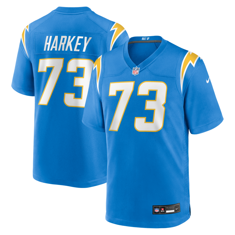 Los Angeles Chargers Alex Harkey Nike Powder Blue Team Game Jersey