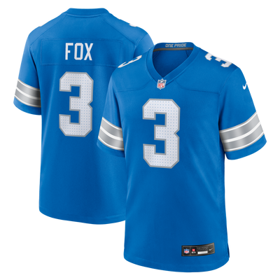 Detroit Lions Jack Fox Nike Blue Team Game Jersey
