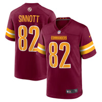 Washington Commanders Ben Sinnott Nike Burgundy Game Jersey