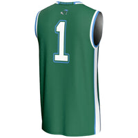 #1 Tulane Green Wave GameDay Greats Lightweight Basketball Jersey - Green