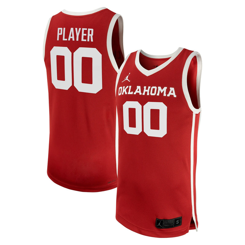 Oklahoma Sooners Jordan Brand NIL Pick-A-Player Basketball Replica Jersey - Crimson