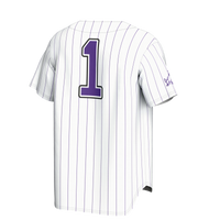 GameDay Greats White TCU Horned Frogs Lightweight Collegiate Baseball Fashion Jersey