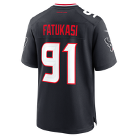 Houston Texans Folorunso Fatukasi Nike Navy Team Game Jersey