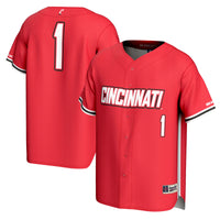 #1 Cincinnati Bearcats GameDay Greats Lightweight Baseball Fashion Jersey - Red
