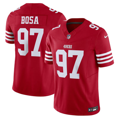 San Francisco 49ers Nick Bosa Nike Scarlet Vapor F.U.S.E. Limited Jersey