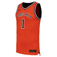 #1 Virginia Cavaliers Nike Throwback Replica Basketball Jersey - Orange