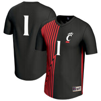 #1 Cincinnati Bearcats GameDay Greats Lightweight Collegiate Soccer Fashion Jersey - Black