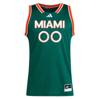 Miami Hurricanes adidas NIL Pick-A-Player Basketball Jersey - Green