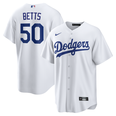 Los Angeles Dodgers Mookie Betts Nike White Home Replica Jersey