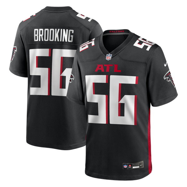 Atlanta Falcons Keith Brooking Nike Black Game Retired Player Jersey