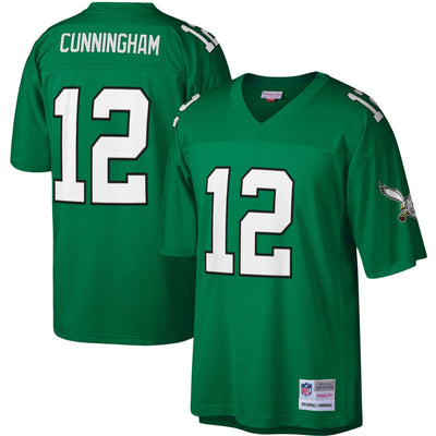 Philadelphia Eagles Randall Cunningham Mitchell & Ness Kelly Green Legacy Replica Jersey