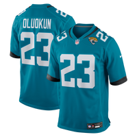 Jacksonville Jaguars Foyesade Oluokun Nike Teal Game Player Jersey
