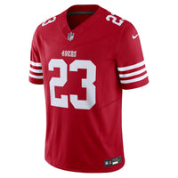 San Francisco 49ers Christian McCaffrey Nike Scarlet Vapor F.U.S.E. Limited Jersey