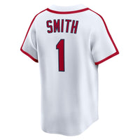 St. Louis Cardinals Ozzie Smith Nike White Throwback Cooperstown Collection Limited Jersey