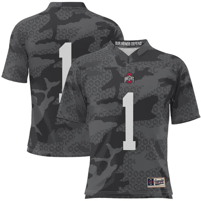 #1 Ohio State Buckeyes GameDay Greats Camo Football Jersey - Black