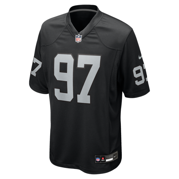 Las Vegas Raiders Tonka Hemingway Nike Black Team Game Jersey